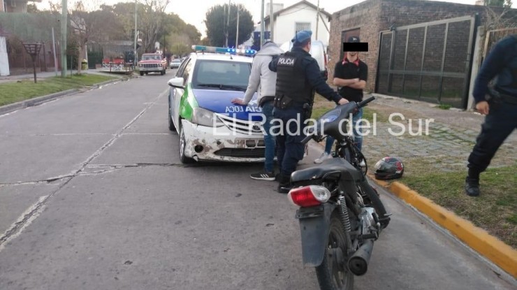 Aprehendieron a un motochorro menor de edad 